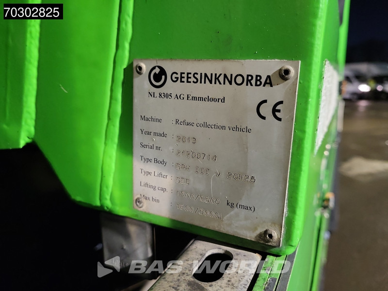 쓰레기차 DAF CF75 250 6X2 Geesink Norba GPM III v 20H25 steering axle Automatic Euro 5 : 사진 17