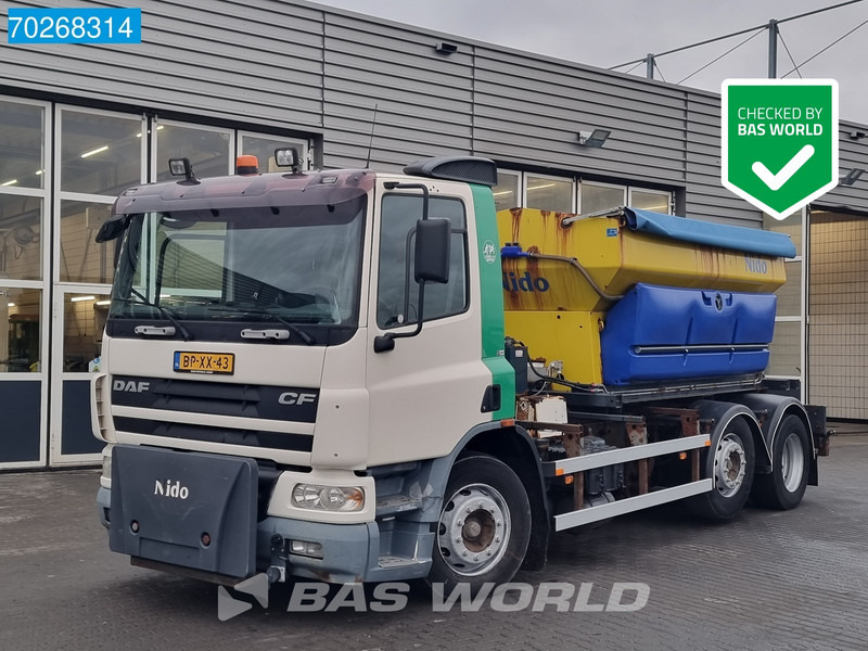 DAF CF75.250 6X2 NL-Truck Nido sand-salt spreader Lift+Lenkachse Euro 3 - 드롭사이드/ 플랫베드 트럭 : 사진 1 DAF CF75.250 6X2 NL-Truck Nido sand-salt spreader Lift+Lenkachse Euro 3 - 드롭사이드/ 플랫베드 트럭 : 사진 1