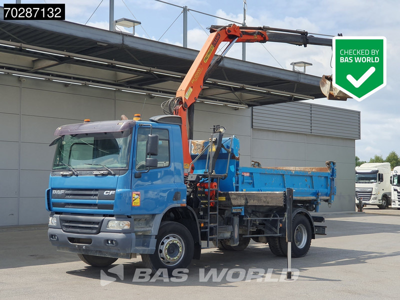 DAF CF75.310 4X2 Manual Big-Axle Steelsuspension Palfinger Euro 3 - 덤프트럭, 크레인 트럭 : 사진 1 DAF CF75.310 4X2 Manual Big-Axle Steelsuspension Palfinger Euro 3 - 덤프트럭, 크레인 트럭 : 사진 1
