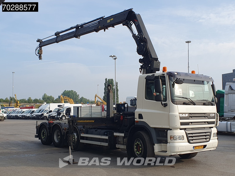 DAF CF85.360 8X2 NL-Truck HIAB 211 E-3 Hipro Crane + Hooklift Lift+steering Axle Automatic Euro 5 - 후크 리프트 트럭, 크레인 트럭 : 사진 3 DAF CF85.360 8X2 NL-Truck HIAB 211 E-3 Hipro Crane + Hooklift Lift+steering Axle Automatic Euro 5 - 후크 리프트 트럭, 크레인 트럭 : 사진 3