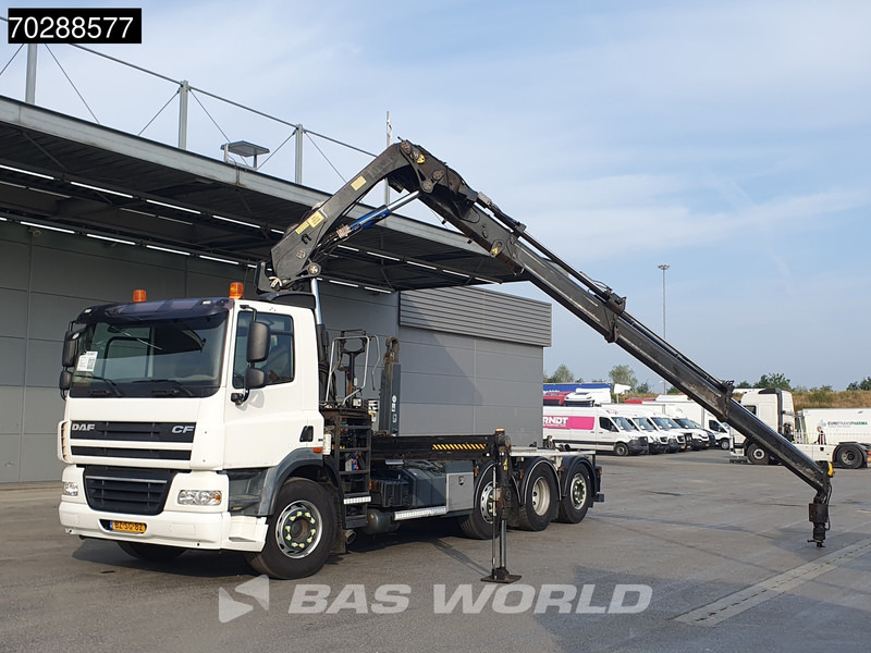 DAF CF85.360 8X2 NL-Truck HIAB 211 E-3 Hipro Crane + Hooklift Lift+steering Axle Automatic Euro 5 - 후크 리프트 트럭, 크레인 트럭 : 사진 5 DAF CF85.360 8X2 NL-Truck HIAB 211 E-3 Hipro Crane + Hooklift Lift+steering Axle Automatic Euro 5 - 후크 리프트 트럭, 크레인 트럭 : 사진 5