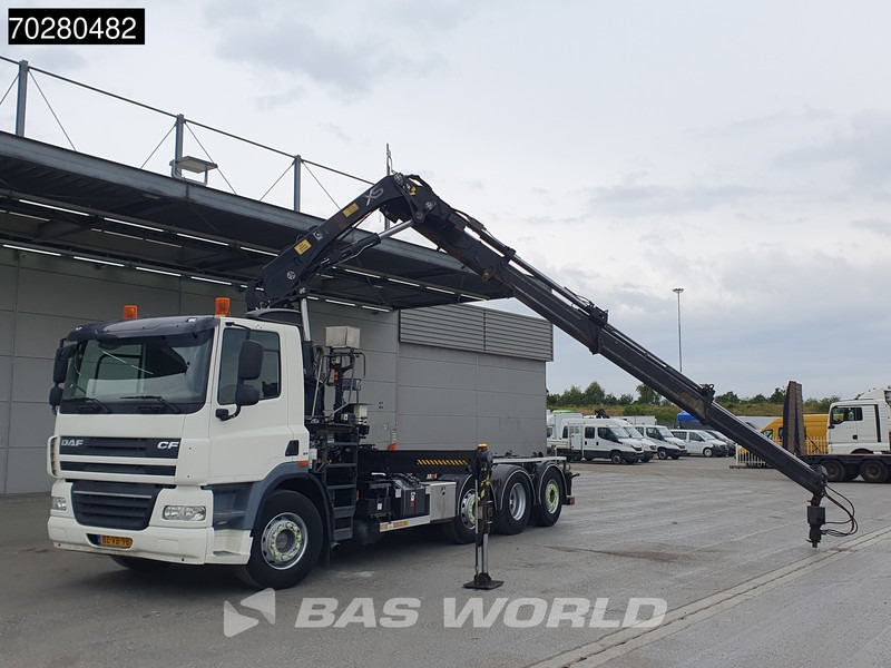 DAF CF85.360 8X2 NL-Truck Hiab 211 E-3 Hipro Kran 21tons Multilift Lift+steering Euro 5 - 후크 리프트 트럭, 크레인 트럭 : 사진 5 DAF CF85.360 8X2 NL-Truck Hiab 211 E-3 Hipro Kran 21tons Multilift Lift+steering Euro 5 - 후크 리프트 트럭, 크레인 트럭 : 사진 5