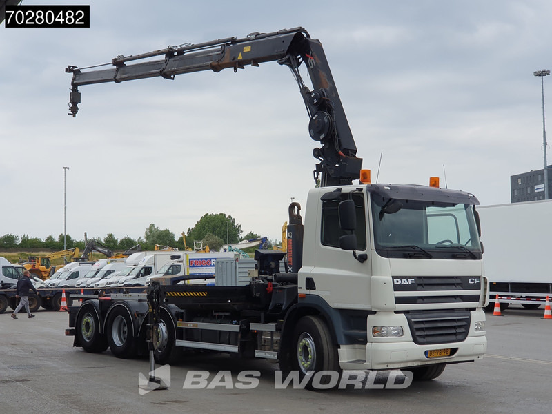 DAF CF85.360 8X2 NL-Truck Hiab 211 E-3 Hipro Kran 21tons Multilift Lift+steering Euro 5 - 후크 리프트 트럭, 크레인 트럭 : 사진 3 DAF CF85.360 8X2 NL-Truck Hiab 211 E-3 Hipro Kran 21tons Multilift Lift+steering Euro 5 - 후크 리프트 트럭, 크레인 트럭 : 사진 3