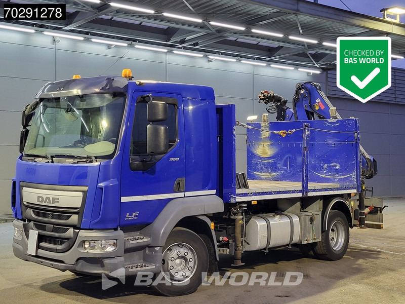 DAF LF 260 LF 4X2 Hiab 111 B-2 HIDUO Crane Kran Remote control Automatic ACC Euro 6 - 드롭사이드/ 플랫베드 트럭, 크레인 트럭 : 사진 1 DAF LF 260 LF 4X2 Hiab 111 B-2 HIDUO Crane Kran Remote control Automatic ACC Euro 6 - 드롭사이드/ 플랫베드 트럭, 크레인 트럭 : 사진 1