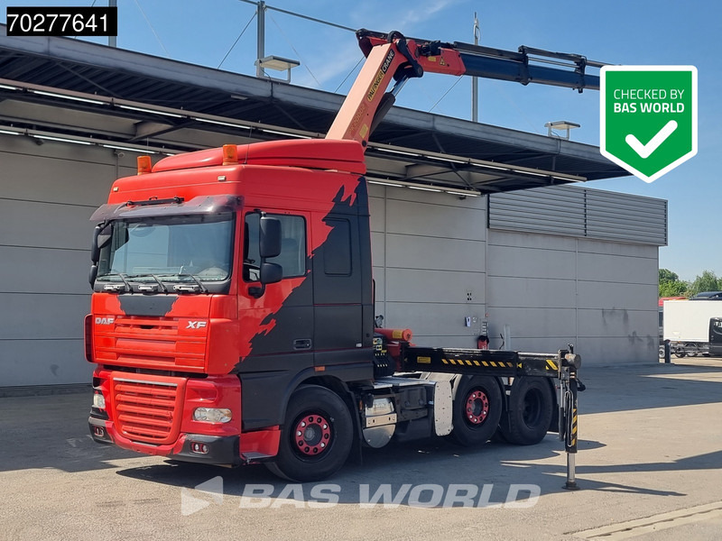 DAF XF 410 XF 6X2 Hydraulik Lift+Lenkachse Kran Palfinger PK20002 Euro 5 - 트랙터 유닛 : 사진 1 DAF XF 410 XF 6X2 Hydraulik Lift+Lenkachse Kran Palfinger PK20002 Euro 5 - 트랙터 유닛 : 사진 1