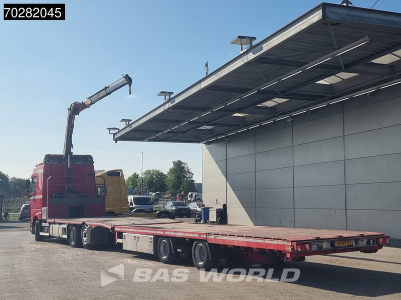 DAF XF 440 6X2 NL-Truck Transporter HMF 900-K2 Kran Winch Lift-Lenkachse Euro 6 - 드롭사이드/ 플랫베드 트럭, 크레인 트럭 : 사진 2 DAF XF 440 6X2 NL-Truck Transporter HMF 900-K2 Kran Winch Lift-Lenkachse Euro 6 - 드롭사이드/ 플랫베드 트럭, 크레인 트럭 : 사진 2