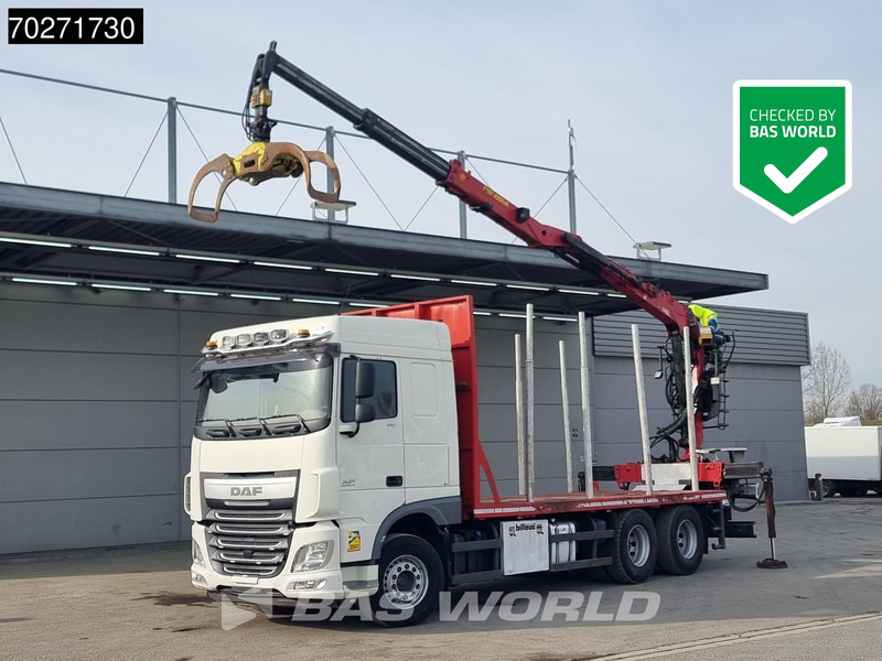 DAF XF 510 6X4 Jonsered Z-Crane SC ACC Retarder Euro 6 - 목재 트럭, 크레인 트럭 : 사진 1 DAF XF 510 6X4 Jonsered Z-Crane SC ACC Retarder Euro 6 - 목재 트럭, 크레인 트럭 : 사진 1