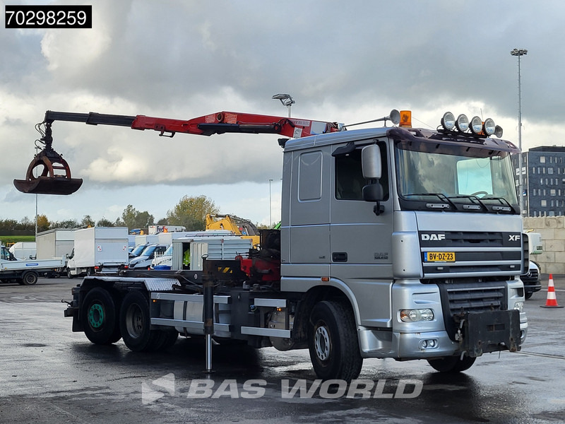 DAF XF105.410 XF 6X2 NL-Truck HMF 1643 Z2 Crane 24T Container system Lift+Steering-Axle Euro 5 - 케이블 시스템 트럭, 크레인 트럭 : 사진 3 DAF XF105.410 XF 6X2 NL-Truck HMF 1643 Z2 Crane 24T Container system Lift+Steering-Axle Euro 5 - 케이블 시스템 트럭, 크레인 트럭 : 사진 3