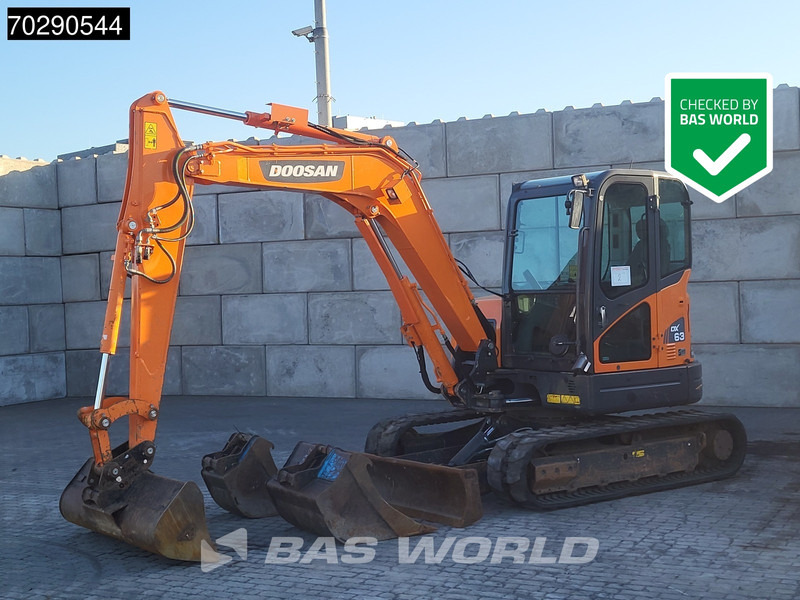 Doosan DX63-3 - 미니 굴삭기 : 사진 1 Doosan DX63-3 - 미니 굴삭기 : 사진 1