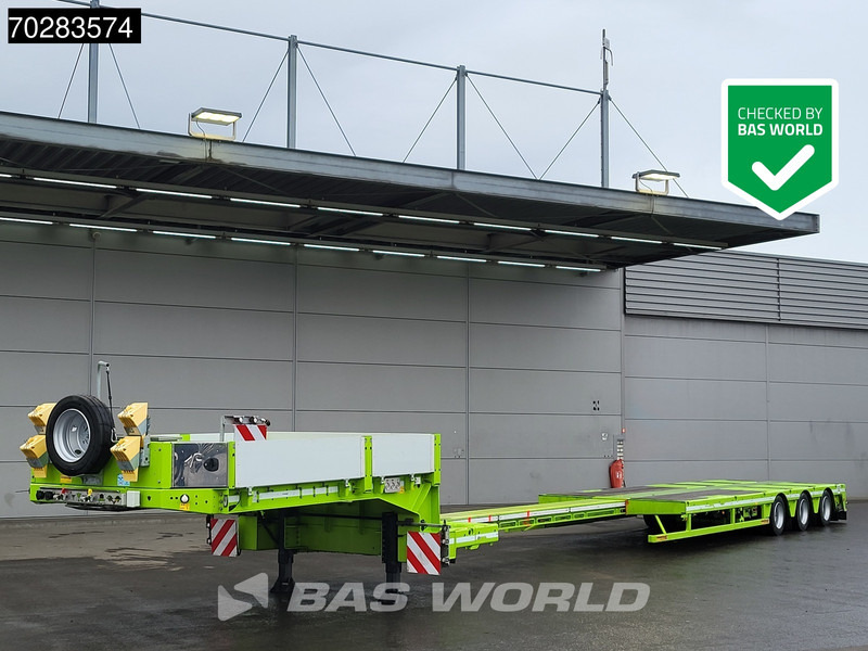 Faymonville F-S43-1AAF 3 axles Extendable Twistlocks 3x Hydraulic Steering Galvanised - 저하대 세미 트레일러 : 사진 1 Faymonville F-S43-1AAF 3 axles Extendable Twistlocks 3x Hydraulic Steering Galvanised - 저하대 세미 트레일러 : 사진 1