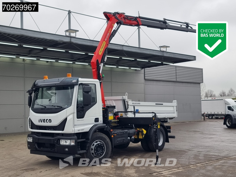 Iveco Eurocargo 180E320 4X2 Steelsuspension 3-Seiten Palfinger PK12.501 Euro 6 - 덤프트럭, 크레인 트럭 : 사진 1 Iveco Eurocargo 180E320 4X2 Steelsuspension 3-Seiten Palfinger PK12.501 Euro 6 - 덤프트럭, 크레인 트럭 : 사진 1