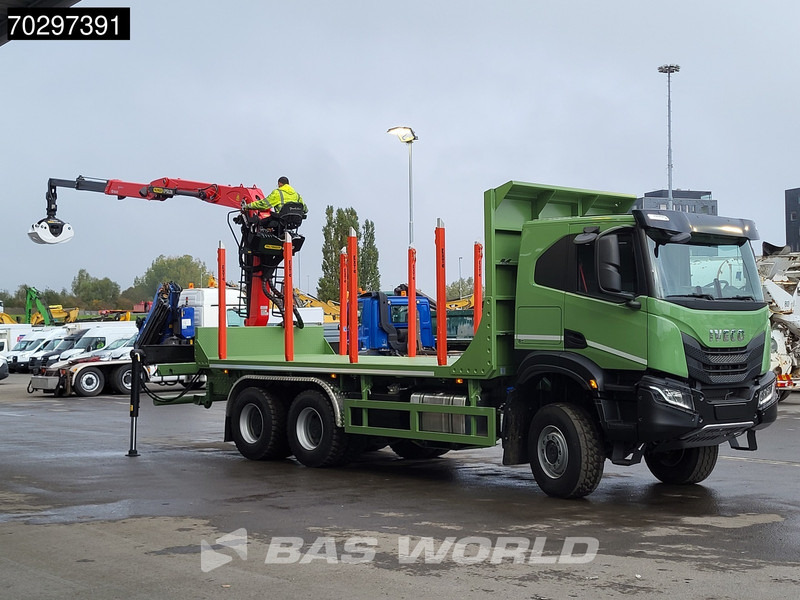 Iveco T-Way 450 6X6 UNUSED! Palfinger Q150Z Crane Retarder Holztransport Big-Axle LED Euro 6 - 목재 트럭, 크레인 트럭 : 사진 3 Iveco T-Way 450 6X6 UNUSED! Palfinger Q150Z Crane Retarder Holztransport Big-Axle LED Euro 6 - 목재 트럭, 크레인 트럭 : 사진 3
