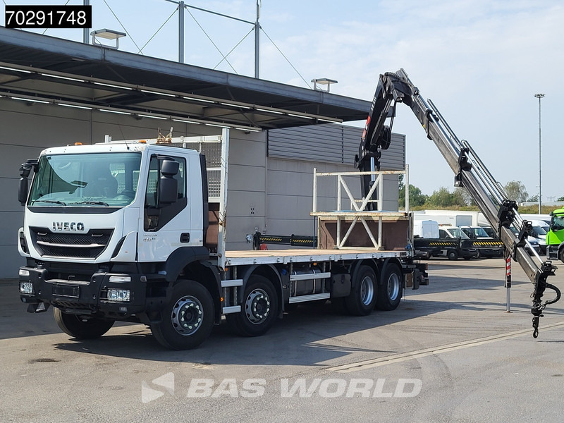 Iveco Trakker 410 8X4 HIAB 211 EP-4 HIDUO Crane Steelsuspension Euro 6 - 드롭사이드/ 플랫베드 트럭, 크레인 트럭 : 사진 3 Iveco Trakker 410 8X4 HIAB 211 EP-4 HIDUO Crane Steelsuspension Euro 6 - 드롭사이드/ 플랫베드 트럭, 크레인 트럭 : 사진 3