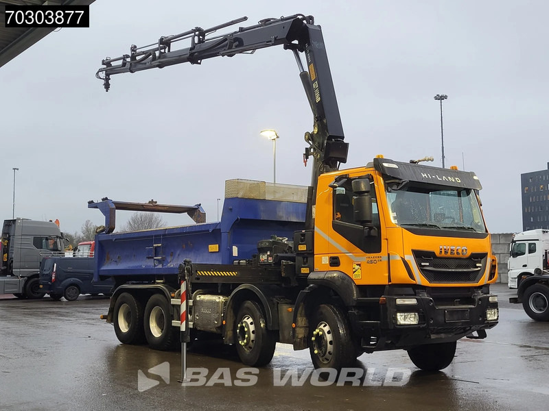 Iveco Trakker 450 8X4 HIAB 211 EP-4 Hiduo Kran Crane Big-Axle 2-Side Tipper Euro 6 - 덤프트럭, 크레인 트럭 : 사진 3 Iveco Trakker 450 8X4 HIAB 211 EP-4 Hiduo Kran Crane Big-Axle 2-Side Tipper Euro 6 - 덤프트럭, 크레인 트럭 : 사진 3
