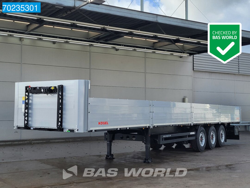Kögel S24-1 3 axles NEW! Liftachse Side-Boards SAF/BPW Rungentaschen - 드롭사이드/ 플랫베드 세미 트레일러 : 사진 1 Kögel S24-1 3 axles NEW! Liftachse Side-Boards SAF/BPW Rungentaschen - 드롭사이드/ 플랫베드 세미 트레일러 : 사진 1