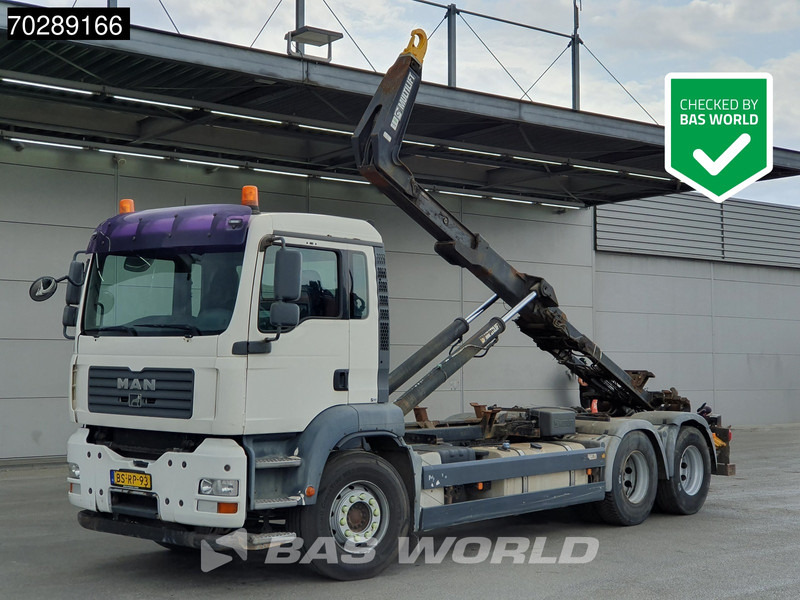 MAN TGA 28.400 6X2 NL-Truck HIAB Multilift LHZ26061 Lift-Axle Euro 5 - 후크 리프트 트럭 : 사진 1 MAN TGA 28.400 6X2 NL-Truck HIAB Multilift LHZ26061 Lift-Axle Euro 5 - 후크 리프트 트럭 : 사진 1