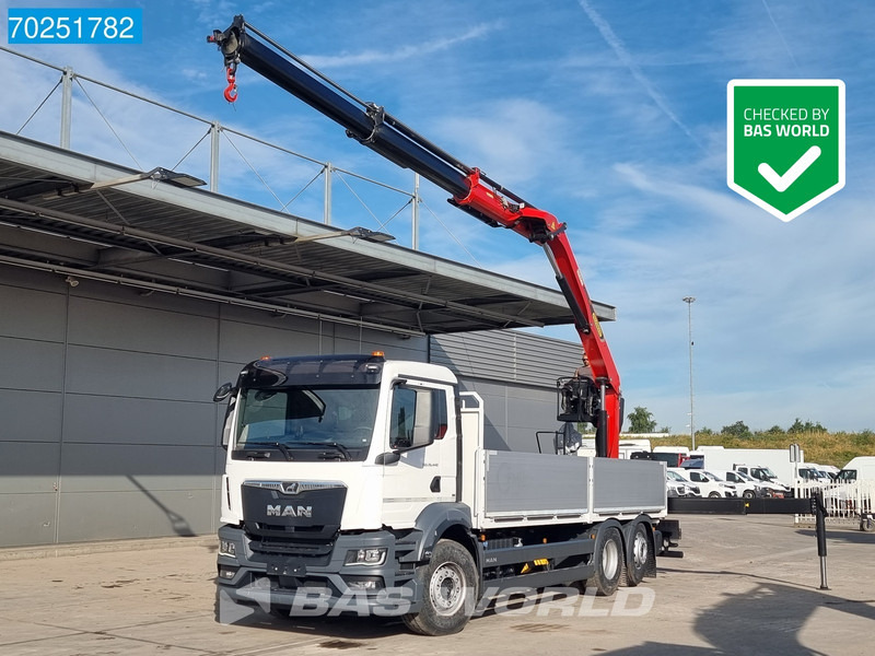MAN TGS 26.440 6X2 NEW NL-Truck Palfinger PK 20.501 L TEC3 Kran Crane Baustoff Euro 6 - 드롭사이드/ 플랫베드 트럭, 크레인 트럭 : 사진 1 MAN TGS 26.440 6X2 NEW NL-Truck Palfinger PK 20.501 L TEC3 Kran Crane Baustoff Euro 6 - 드롭사이드/ 플랫베드 트럭, 크레인 트럭 : 사진 1