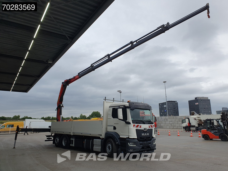 MAN TGS 26.470 6X2 Palfinger PK22002-EH Kran Crane Liftachse Navi Euro 6 - 드롭사이드/ 플랫베드 트럭, 크레인 트럭 : 사진 2 MAN TGS 26.470 6X2 Palfinger PK22002-EH Kran Crane Liftachse Navi Euro 6 - 드롭사이드/ 플랫베드 트럭, 크레인 트럭 : 사진 2