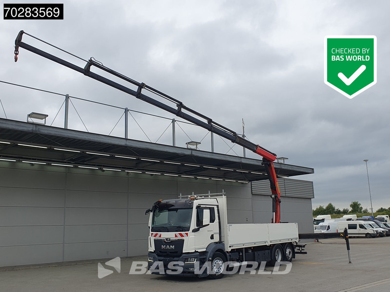 MAN TGS 26.470 6X2 Palfinger PK22002-EH Kran Crane Liftachse Navi Euro 6 - 드롭사이드/ 플랫베드 트럭, 크레인 트럭 : 사진 1 MAN TGS 26.470 6X2 Palfinger PK22002-EH Kran Crane Liftachse Navi Euro 6 - 드롭사이드/ 플랫베드 트럭, 크레인 트럭 : 사진 1