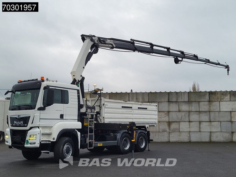 MAN TGS 33.420 6X6 Palfinger PK33002 EH Crane 12m3 tipper Manual Retarder Big-Axle Euro 6 - 덤프트럭, 크레인 트럭 : 사진 3 MAN TGS 33.420 6X6 Palfinger PK33002 EH Crane 12m3 tipper Manual Retarder Big-Axle Euro 6 - 덤프트럭, 크레인 트럭 : 사진 3