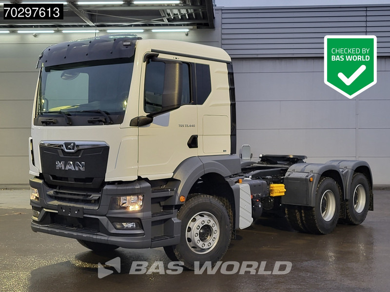 MAN TGS 33.440 6X4 NEW! TN Manual Full-Steel Big-Axle Drumbrakes Euro 2 - 트랙터 유닛 : 사진 1 MAN TGS 33.440 6X4 NEW! TN Manual Full-Steel Big-Axle Drumbrakes Euro 2 - 트랙터 유닛 : 사진 1