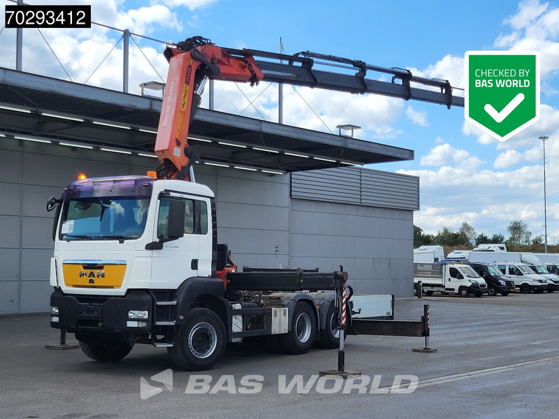 MAN TGS 33.480 6X4 Tractorhead with Palfinger PK42505 Crane Kran Retarder Big-Axle Manual Euro 5 - 트랙터 유닛 : 사진 1 MAN TGS 33.480 6X4 Tractorhead with Palfinger PK42505 Crane Kran Retarder Big-Axle Manual Euro 5 - 트랙터 유닛 : 사진 1
