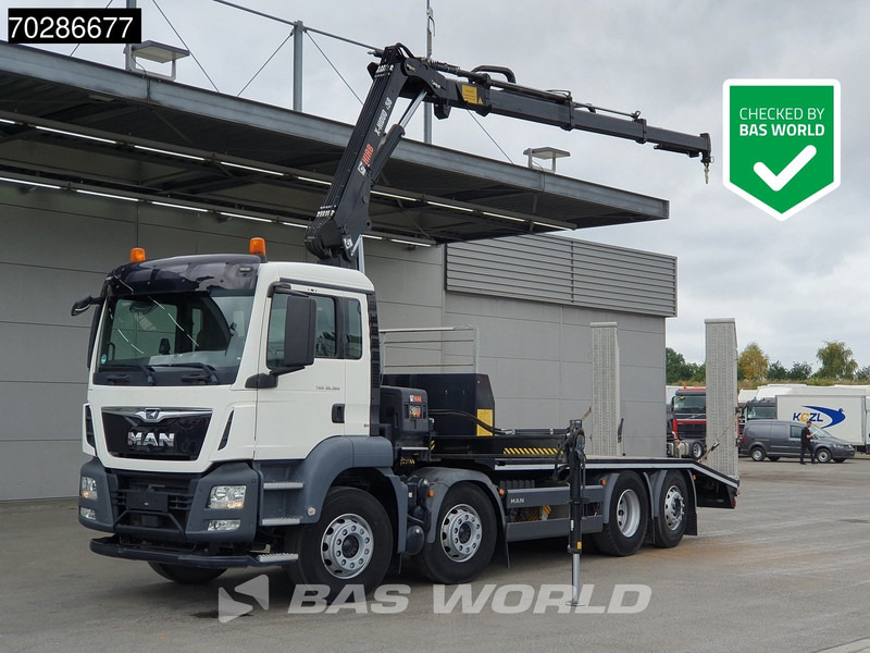 MAN TGS 35.360 8X2 HIAB X-Hiduo 158 BS-3 Crane Lift+lenkasche Machine transporter Euro 6 - 자동 운반 장치 트럭, 크레인 트럭 : 사진 1 MAN TGS 35.360 8X2 HIAB X-Hiduo 158 BS-3 Crane Lift+lenkasche Machine transporter Euro 6 - 자동 운반 장치 트럭, 크레인 트럭 : 사진 1
