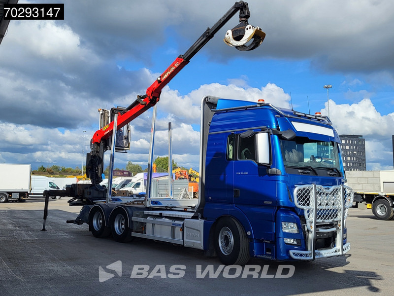 MAN TGX 33.580 TGX 6X4 Palfinger Epsilon Wood crane Holztransport Retarder Navi Xenon Euro 6 - 목재 트럭, 크레인 트럭 : 사진 3 MAN TGX 33.580 TGX 6X4 Palfinger Epsilon Wood crane Holztransport Retarder Navi Xenon Euro 6 - 목재 트럭, 크레인 트럭 : 사진 3