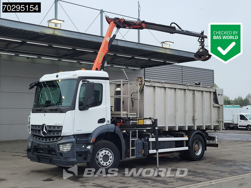 Mercedes-Benz Actros 1833 4X2 Palfinger PK7.501 SLD Kran Crane 17m3 tipper Big-Axle Euro 6 - 덤프트럭, 크레인 트럭 : 사진 1 Mercedes-Benz Actros 1833 4X2 Palfinger PK7.501 SLD Kran Crane 17m3 tipper Big-Axle Euro 6 - 덤프트럭, 크레인 트럭 : 사진 1