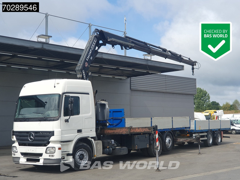Mercedes-Benz Actros 2532 6X2 Truck + Trailer Fassi F330D3 Crane Kran 3-Pedals Euro 3 - 드롭사이드/ 플랫베드 트럭, 크레인 트럭 : 사진 1 Mercedes-Benz Actros 2532 6X2 Truck + Trailer Fassi F330D3 Crane Kran 3-Pedals Euro 3 - 드롭사이드/ 플랫베드 트럭, 크레인 트럭 : 사진 1