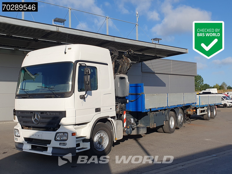 Mercedes-Benz Actros 2532 6X2 Truck + Trailer Fassi F330D3 Crane Kran 3-Pedals Euro 3 - 드롭사이드/ 플랫베드 트럭, 크레인 트럭 : 사진 1 Mercedes-Benz Actros 2532 6X2 Truck + Trailer Fassi F330D3 Crane Kran 3-Pedals Euro 3 - 드롭사이드/ 플랫베드 트럭, 크레인 트럭 : 사진 1