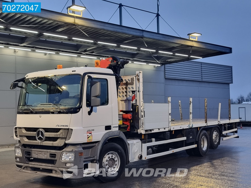 Mercedes-Benz Actros 2536 6X2 Palfinger PK14002-EH A Remote Lift+Lenkachse EEV - 드롭사이드/ 플랫베드 트럭, 크레인 트럭 : 사진 2 Mercedes-Benz Actros 2536 6X2 Palfinger PK14002-EH A Remote Lift+Lenkachse EEV - 드롭사이드/ 플랫베드 트럭, 크레인 트럭 : 사진 2