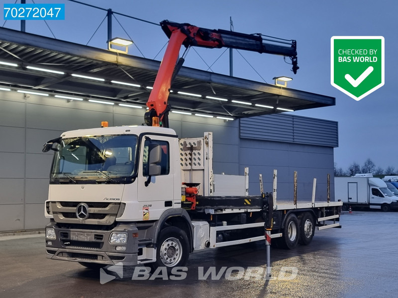 Mercedes-Benz Actros 2536 6X2 Palfinger PK14002-EH A Remote Lift+Lenkachse EEV - 드롭사이드/ 플랫베드 트럭, 크레인 트럭 : 사진 1 Mercedes-Benz Actros 2536 6X2 Palfinger PK14002-EH A Remote Lift+Lenkachse EEV - 드롭사이드/ 플랫베드 트럭, 크레인 트럭 : 사진 1