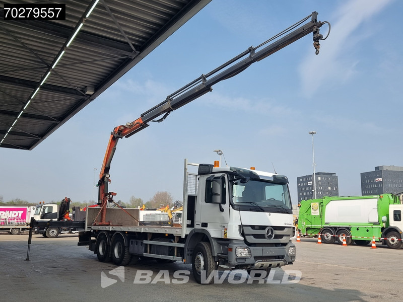 Mercedes-Benz Actros 2641 6X4 Palfinger PK18002-EH Remote Full Steel Euro 5 - 드롭사이드/ 플랫베드 트럭, 크레인 트럭 : 사진 3 Mercedes-Benz Actros 2641 6X4 Palfinger PK18002-EH Remote Full Steel Euro 5 - 드롭사이드/ 플랫베드 트럭, 크레인 트럭 : 사진 3