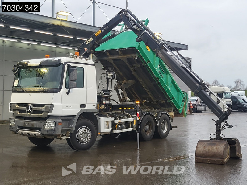 Mercedes-Benz Actros 2646 Actros 6X4 HIAB 122 BS-2 HIDUO Crane Kran 3-way tipper Big-Axle Euro 5 - 덤프트럭, 크레인 트럭 : 사진 2 Mercedes-Benz Actros 2646 Actros 6X4 HIAB 122 BS-2 HIDUO Crane Kran 3-way tipper Big-Axle Euro 5 - 덤프트럭, 크레인 트럭 : 사진 2
