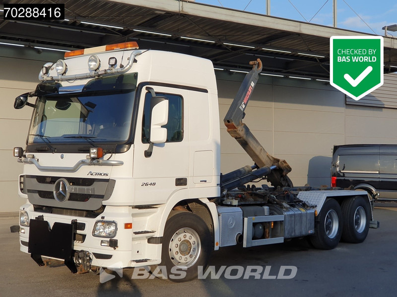 Mercedes-Benz Actros 2648 Actros 6X4 HIAB XR20SL56 Hooklift Big-Axle Automatic Euro 5 - 후크 리프트 트럭 : 사진 1 Mercedes-Benz Actros 2648 Actros 6X4 HIAB XR20SL56 Hooklift Big-Axle Automatic Euro 5 - 후크 리프트 트럭 : 사진 1