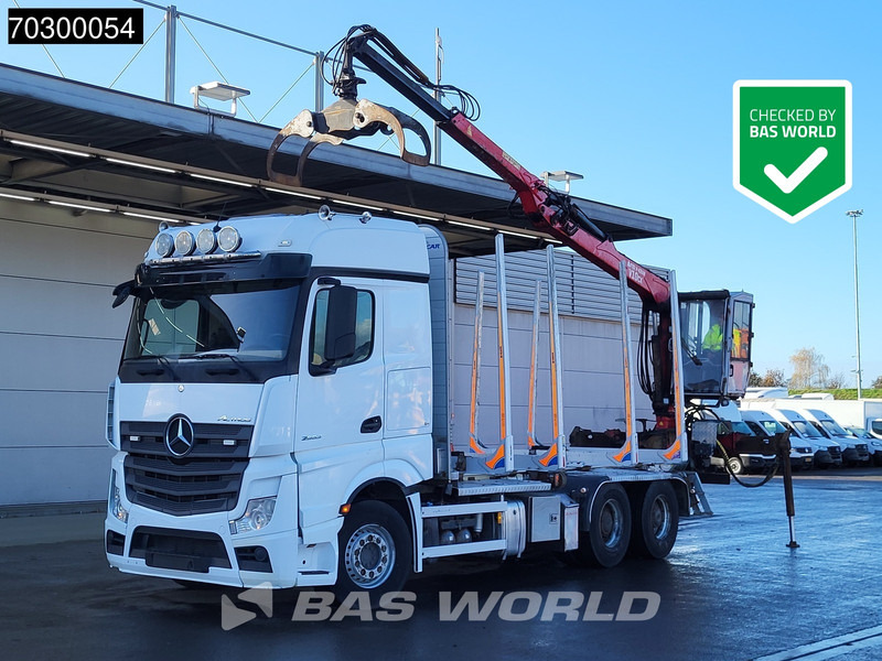 Mercedes-Benz Actros 2663 Actros 6X4 Timber truck FTG V10CX.81 wood crane Big-Axle Automatic Euro 6 - 목재 트럭, 크레인 트럭 : 사진 1 Mercedes-Benz Actros 2663 Actros 6X4 Timber truck FTG V10CX.81 wood crane Big-Axle Automatic Euro 6 - 목재 트럭, 크레인 트럭 : 사진 1