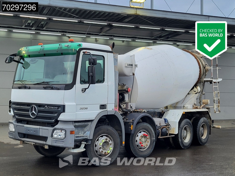 Mercedes-Benz Actros 3236 8X4 9m3 Liebherr Mixer Big-Axle Steelsuspension 3-Pedals Euro 3 - 콘크리트 믹서 트럭 : 사진 1 Mercedes-Benz Actros 3236 8X4 9m3 Liebherr Mixer Big-Axle Steelsuspension 3-Pedals Euro 3 - 콘크리트 믹서 트럭 : 사진 1
