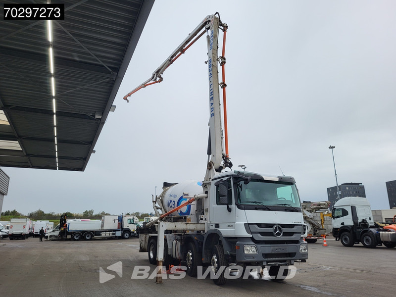 Mercedes-Benz Actros 3241 8X4 7m3 Mecbo Mixer Big-Axle Steelsuspension Pompe+Mixer Euro 5 - 콘크리트 펌프 트럭 : 사진 3 Mercedes-Benz Actros 3241 8X4 7m3 Mecbo Mixer Big-Axle Steelsuspension Pompe+Mixer Euro 5 - 콘크리트 펌프 트럭 : 사진 3