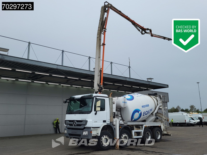 Mercedes-Benz Actros 3241 8X4 7m3 Mecbo Mixer Big-Axle Steelsuspension Pompe+Mixer Euro 5 - 콘크리트 펌프 트럭 : 사진 1 Mercedes-Benz Actros 3241 8X4 7m3 Mecbo Mixer Big-Axle Steelsuspension Pompe+Mixer Euro 5 - 콘크리트 펌프 트럭 : 사진 1