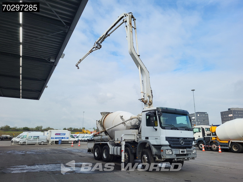 Mercedes-Benz Actros 3241 8X4 7m3 Putzmeister Mixer Big-Axle Steelsuspension Automatic Pompe+Mixer Euro 3 - 콘크리트 펌프 트럭 : 사진 5 Mercedes-Benz Actros 3241 8X4 7m3 Putzmeister Mixer Big-Axle Steelsuspension Automatic Pompe+Mixer Euro 3 - 콘크리트 펌프 트럭 : 사진 5
