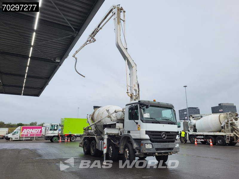 Mercedes-Benz Actros 3241 8X4 Putzmeister TMM 21-3 PUMI 7m3 Liebherr Big-Axle 3-Pedals Euro 4 - 콘크리트 펌프 트럭 : 사진 3 Mercedes-Benz Actros 3241 8X4 Putzmeister TMM 21-3 PUMI 7m3 Liebherr Big-Axle 3-Pedals Euro 4 - 콘크리트 펌프 트럭 : 사진 3