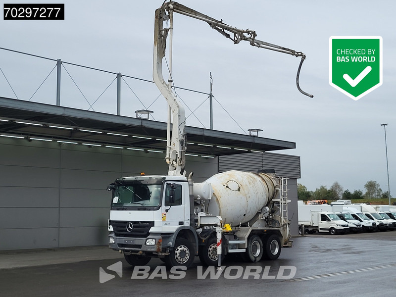 Mercedes-Benz Actros 3241 8X4 Putzmeister TMM 21-3 PUMI 7m3 Liebherr Big-Axle 3-Pedals Euro 4 - 콘크리트 펌프 트럭 : 사진 1 Mercedes-Benz Actros 3241 8X4 Putzmeister TMM 21-3 PUMI 7m3 Liebherr Big-Axle 3-Pedals Euro 4 - 콘크리트 펌프 트럭 : 사진 1