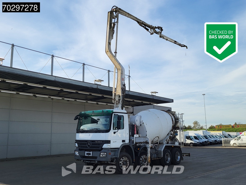 Mercedes-Benz Actros 3241 8X4 Putzmeister TMM 21-G2 PUMI 7m3 Mixer Big-Axle Steelsuspension 3-Pedals Euro 3 - 콘크리트 펌프 트럭 : 사진 1 Mercedes-Benz Actros 3241 8X4 Putzmeister TMM 21-G2 PUMI 7m3 Mixer Big-Axle Steelsuspension 3-Pedals Euro 3 - 콘크리트 펌프 트럭 : 사진 1