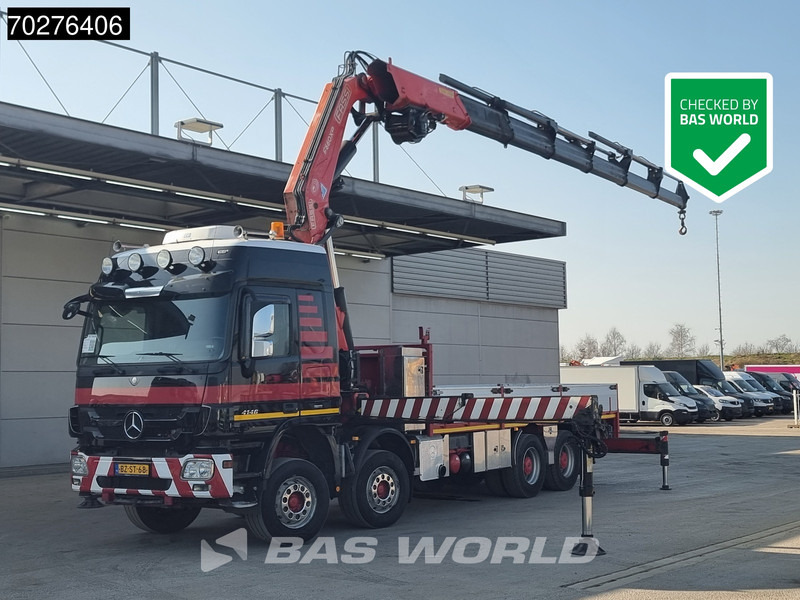Mercedes-Benz Actros 4146 8X4 FASSI F600AXP.26 Crane Kran NL-Truck Euro 5 - 드롭사이드/ 플랫베드 트럭, 크레인 트럭 : 사진 1 Mercedes-Benz Actros 4146 8X4 FASSI F600AXP.26 Crane Kran NL-Truck Euro 5 - 드롭사이드/ 플랫베드 트럭, 크레인 트럭 : 사진 1