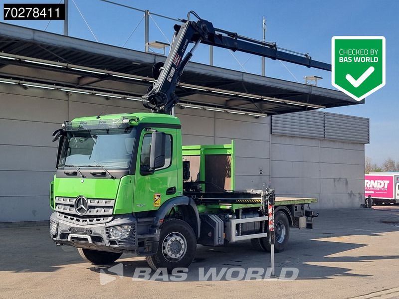 Mercedes-Benz Arocs 1830 4X2 Hiab 122 ES-3 HIPRO Kran Crane Big-Axle Euro 6 - 드롭사이드/ 플랫베드 트럭, 크레인 트럭 : 사진 1 Mercedes-Benz Arocs 1830 4X2 Hiab 122 ES-3 HIPRO Kran Crane Big-Axle Euro 6 - 드롭사이드/ 플랫베드 트럭, 크레인 트럭 : 사진 1