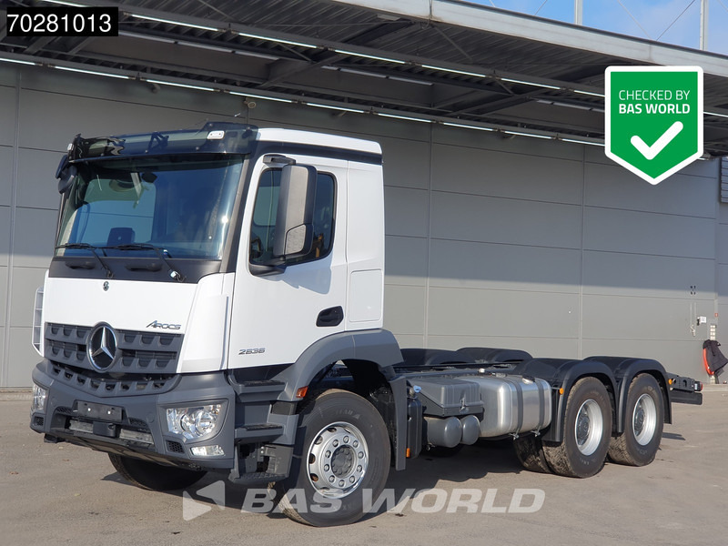 Mercedes-Benz Arocs 2636 6X4 NEW chassis Flywheel PTO Big-Axle Automatic Steelsuspension Euro 6 - 캡 새시 트럭 : 사진 1 Mercedes-Benz Arocs 2636 6X4 NEW chassis Flywheel PTO Big-Axle Automatic Steelsuspension Euro 6 - 캡 새시 트럭 : 사진 1