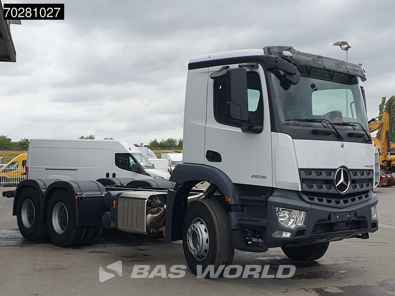 Mercedes-Benz Arocs 2636 6X4 NEW chassis Flywheel PTO Big-Axle Automatic Steelsuspension Euro 6 - 캡 새시 트럭 : 사진 3 Mercedes-Benz Arocs 2636 6X4 NEW chassis Flywheel PTO Big-Axle Automatic Steelsuspension Euro 6 - 캡 새시 트럭 : 사진 3