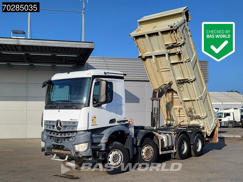 Mercedes-Benz Arocs 3240 8X4 12m3 2-side Tipper Steel Suspension Automatic Big-Axle Euro 6 - 덤프트럭 : 사진 1 Mercedes-Benz Arocs 3240 8X4 12m3 2-side Tipper Steel Suspension Automatic Big-Axle Euro 6 - 덤프트럭 : 사진 1