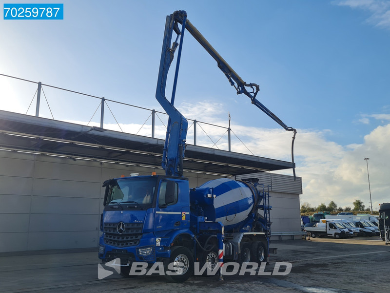 Mercedes-Benz Arocs 3251 8X4 PUMI Putzmeister TMM 24 + Liebherr 7m3 Mixer Retarder Euro 6 - 콘크리트 펌프 트럭 : 사진 2 Mercedes-Benz Arocs 3251 8X4 PUMI Putzmeister TMM 24 + Liebherr 7m3 Mixer Retarder Euro 6 - 콘크리트 펌프 트럭 : 사진 2